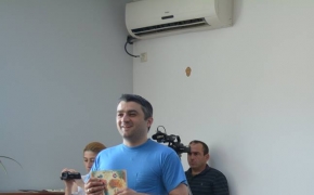 Eter Tataraidze and Amiran Arabuli in Zugdidi